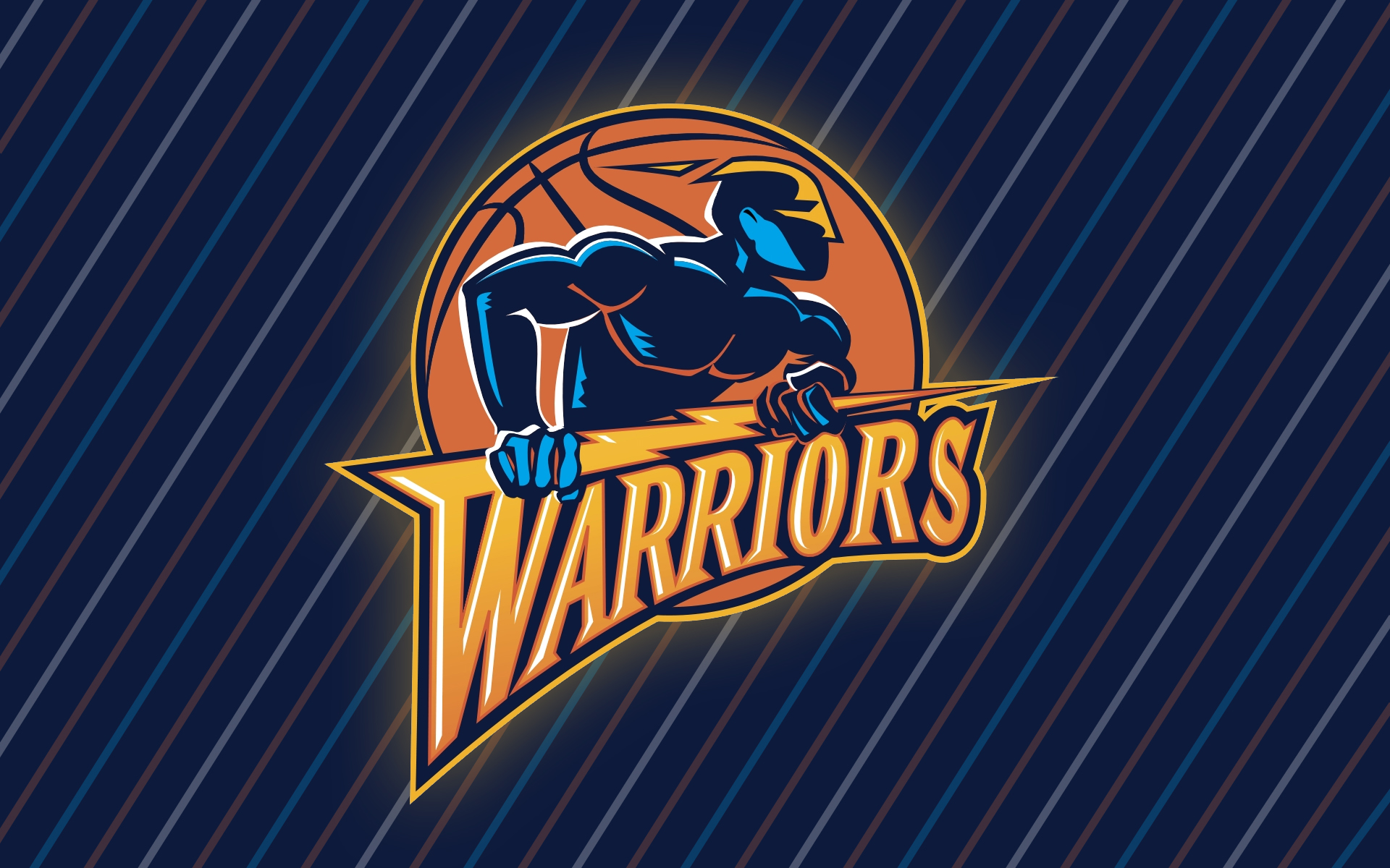 GOLDEN STATE WARRIORS Nba Basketball retro logo Wallpaper