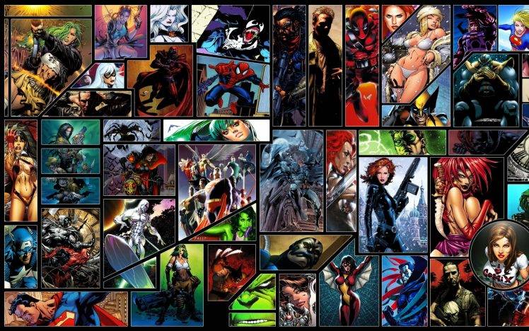 Green Lantern Batman Spawn Dc Comics Comics Venom Spiderman Captain America Wolverine Black Cat Sup Wallpaper charcters HD Wallpaper Desktop Background