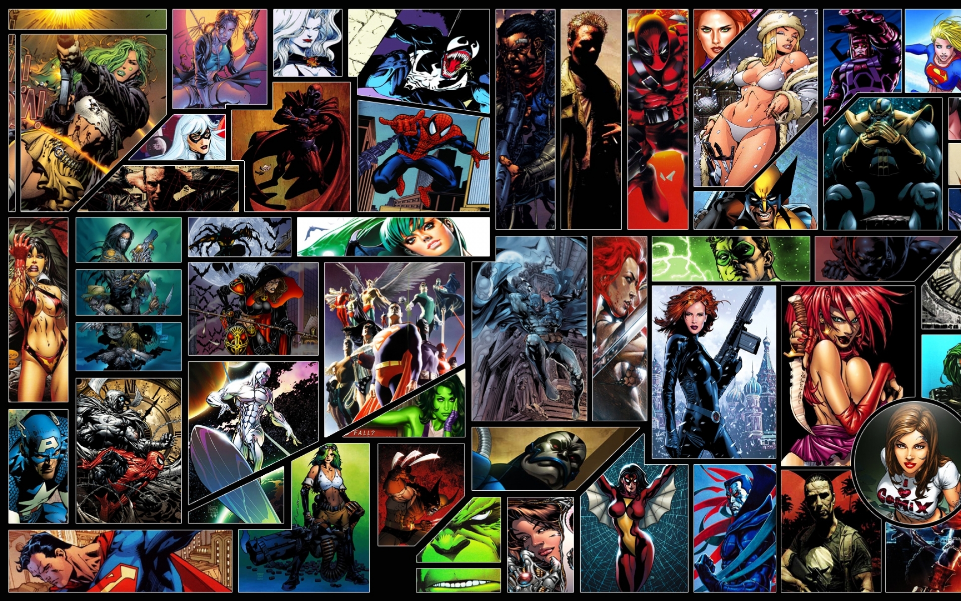 Green Lantern Batman Spawn Dc Comics Comics Venom Spiderman Captain America Wolverine Black Cat Sup Wallpaper charcters Wallpaper