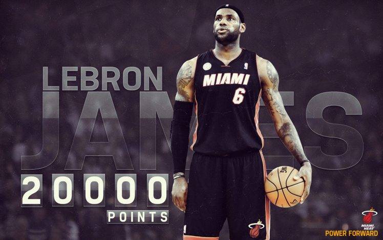LeBron James NBA Basketball Player Sports Miami Heat Ball Tattoos single legend HD Wallpaper Desktop Background