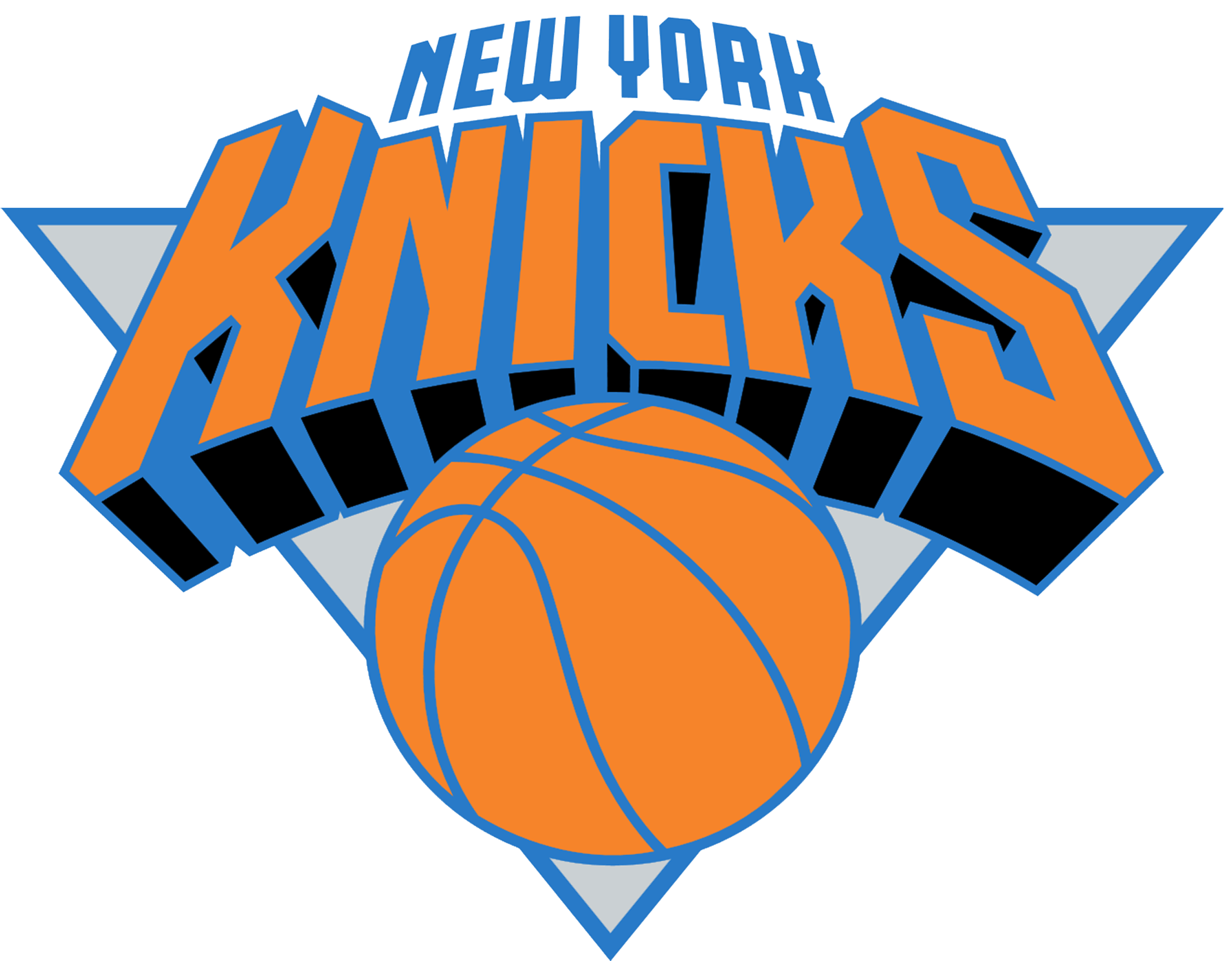 NEW YORK KNICKS Basketball Nba logo wallpaper over white Wallpaper