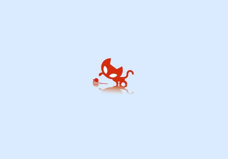 Red Evil Cat HD Wallpaper Desktop Background