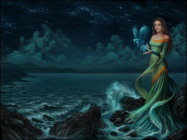 SIRENIA GothicOcean Sea Mood Women HD Wallpaper Desktop Background