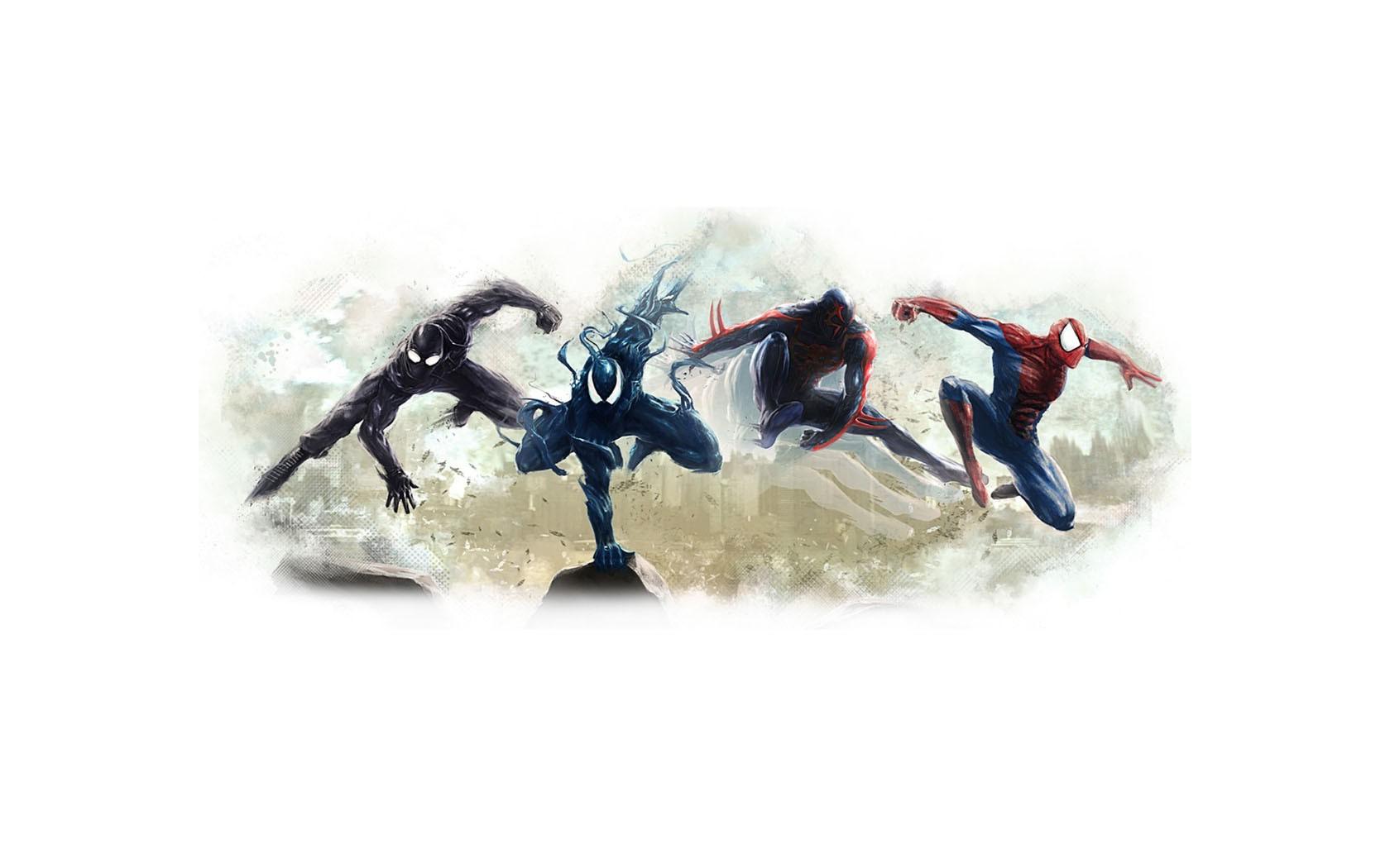 Spider-Man Marvel Black Drawing Spiderman Spider Marvel doodle Wallpaper