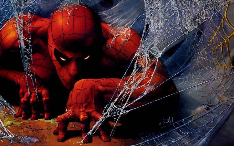 Spiderman Comics Spider-man Superhero waitng HD Wallpaper Desktop Background