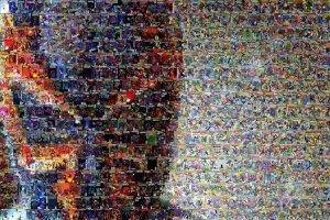 Spiderman Mosaic Marvel Comics Collage Multi Dual Screen abstract wallpaper