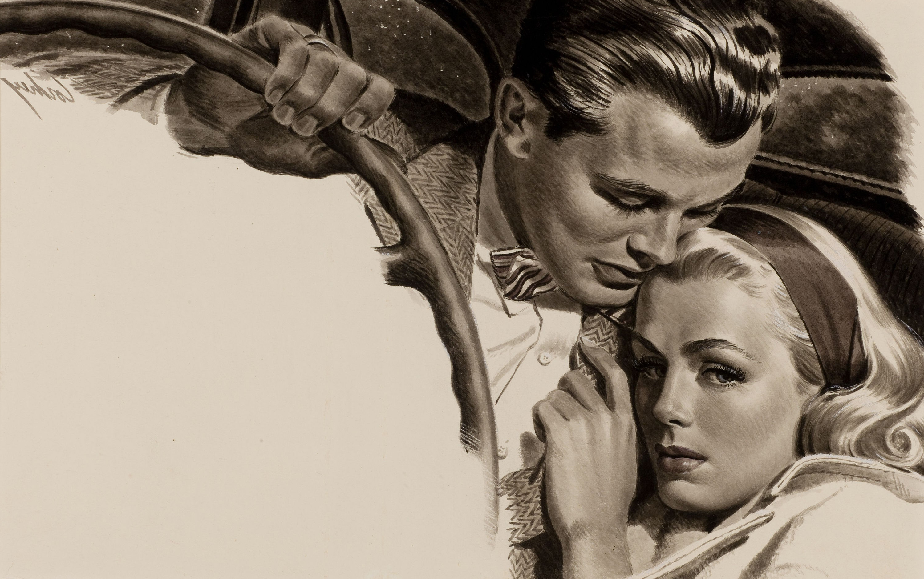 American Ken Story Th Century Love Woman And Man Monochrome Image Wallpaper
