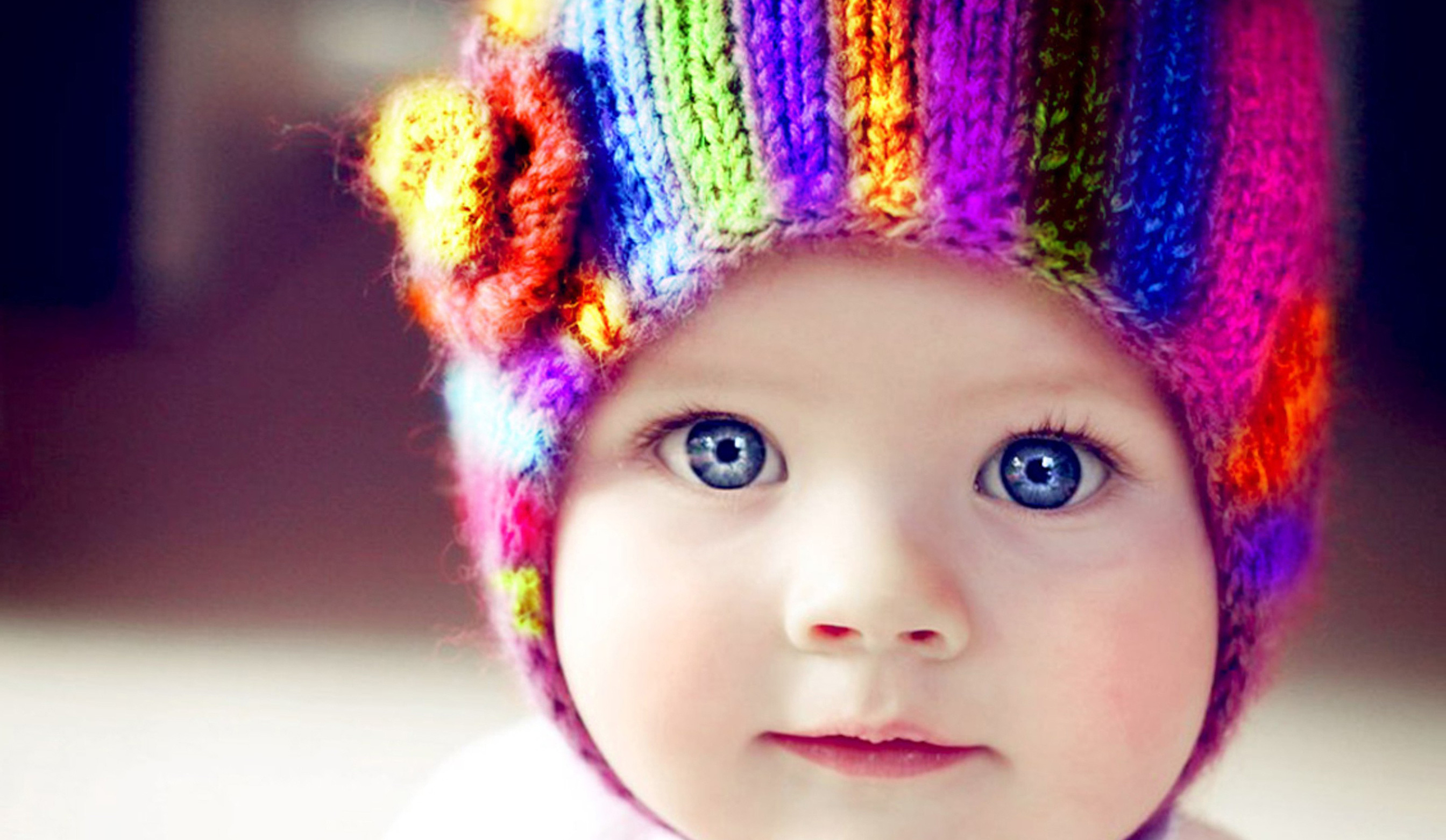 Babay With Multicolor Hat Wallpaper
