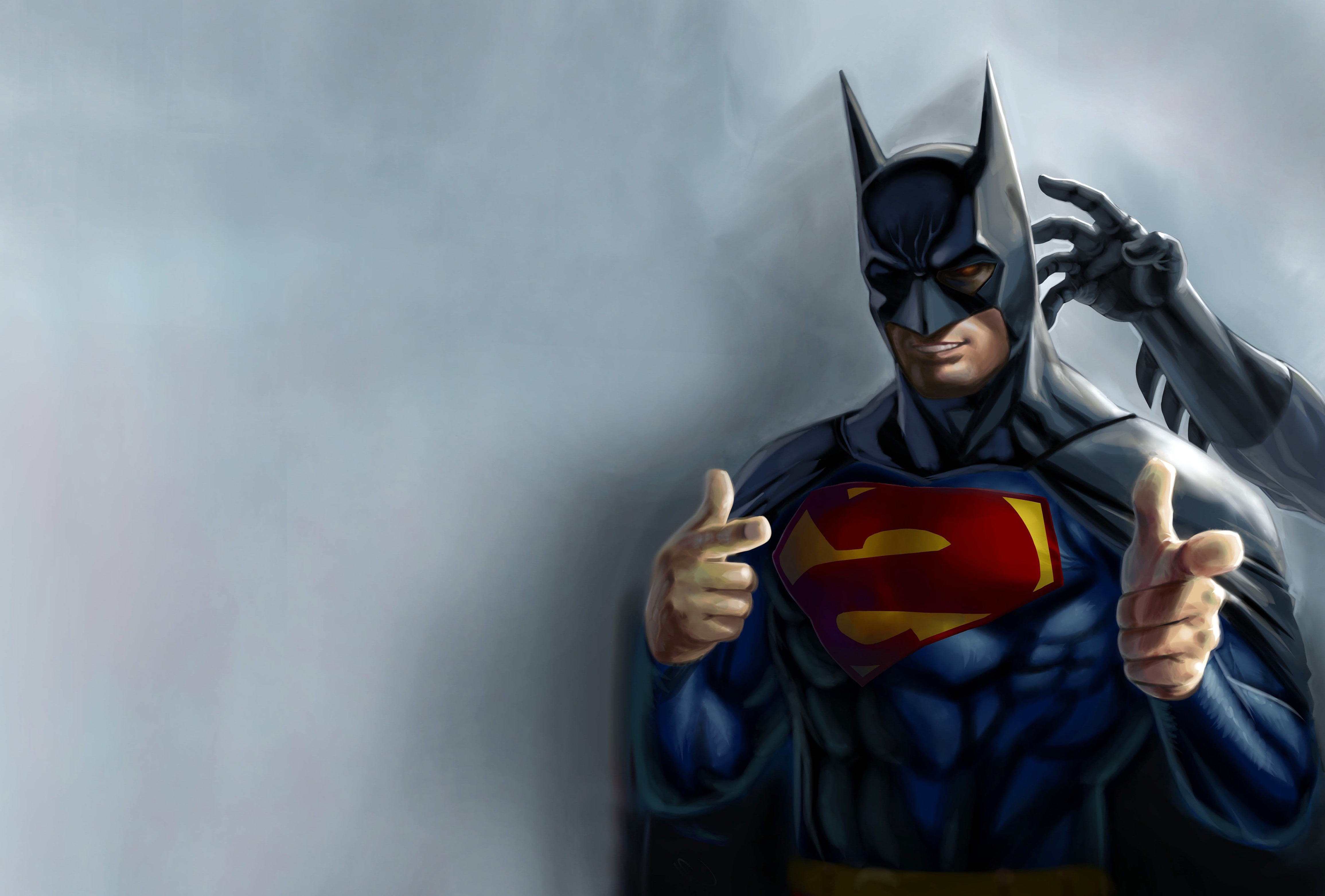 Batman Superman Artwork Wallpaper
