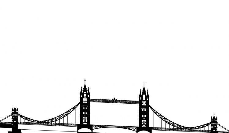 Black Tower Bridge HD Wallpaper Desktop Background