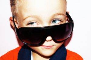 Blonde Kid With A Sunglasses