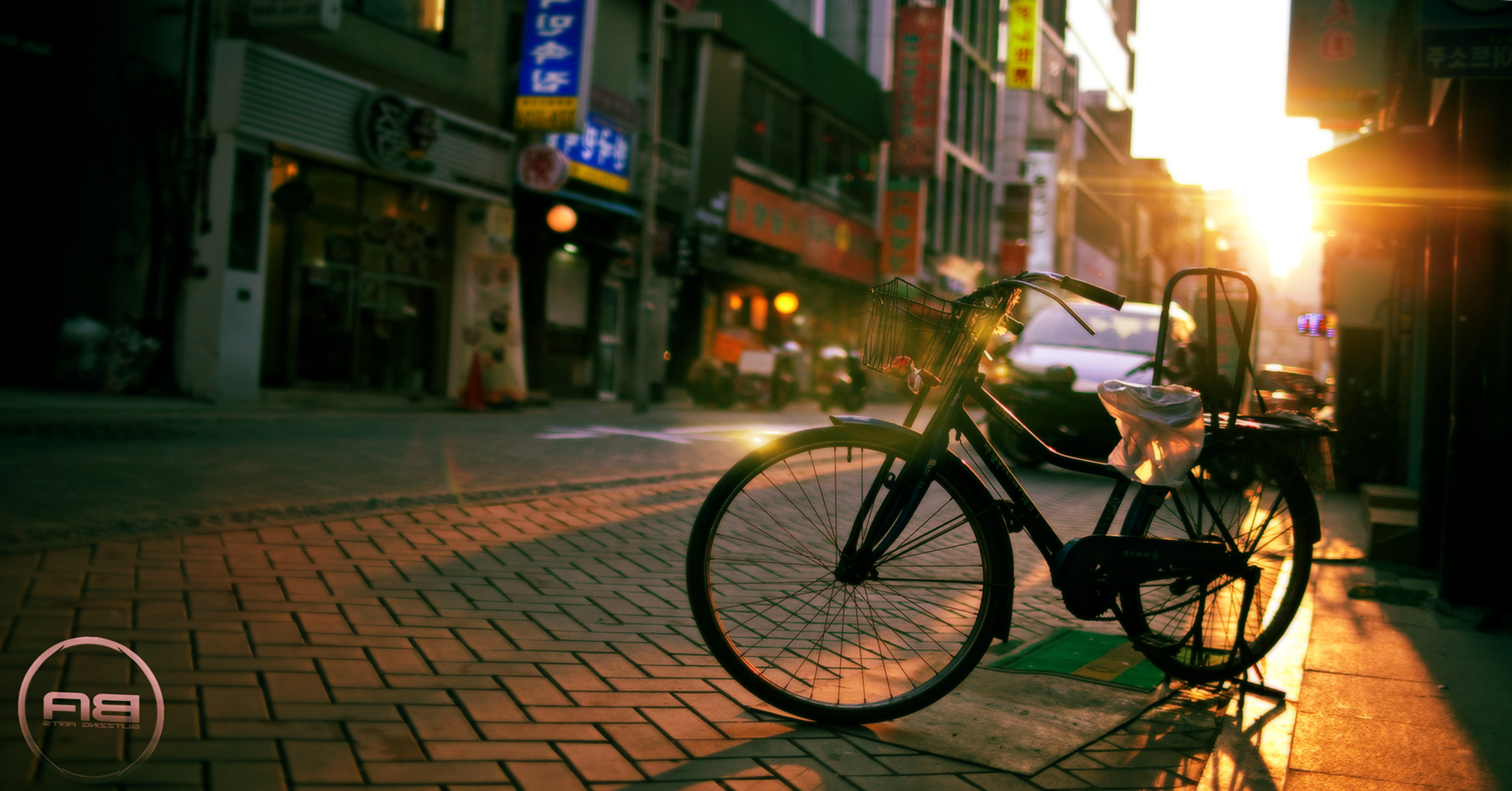 Classic Bike In Korea Wallpaper