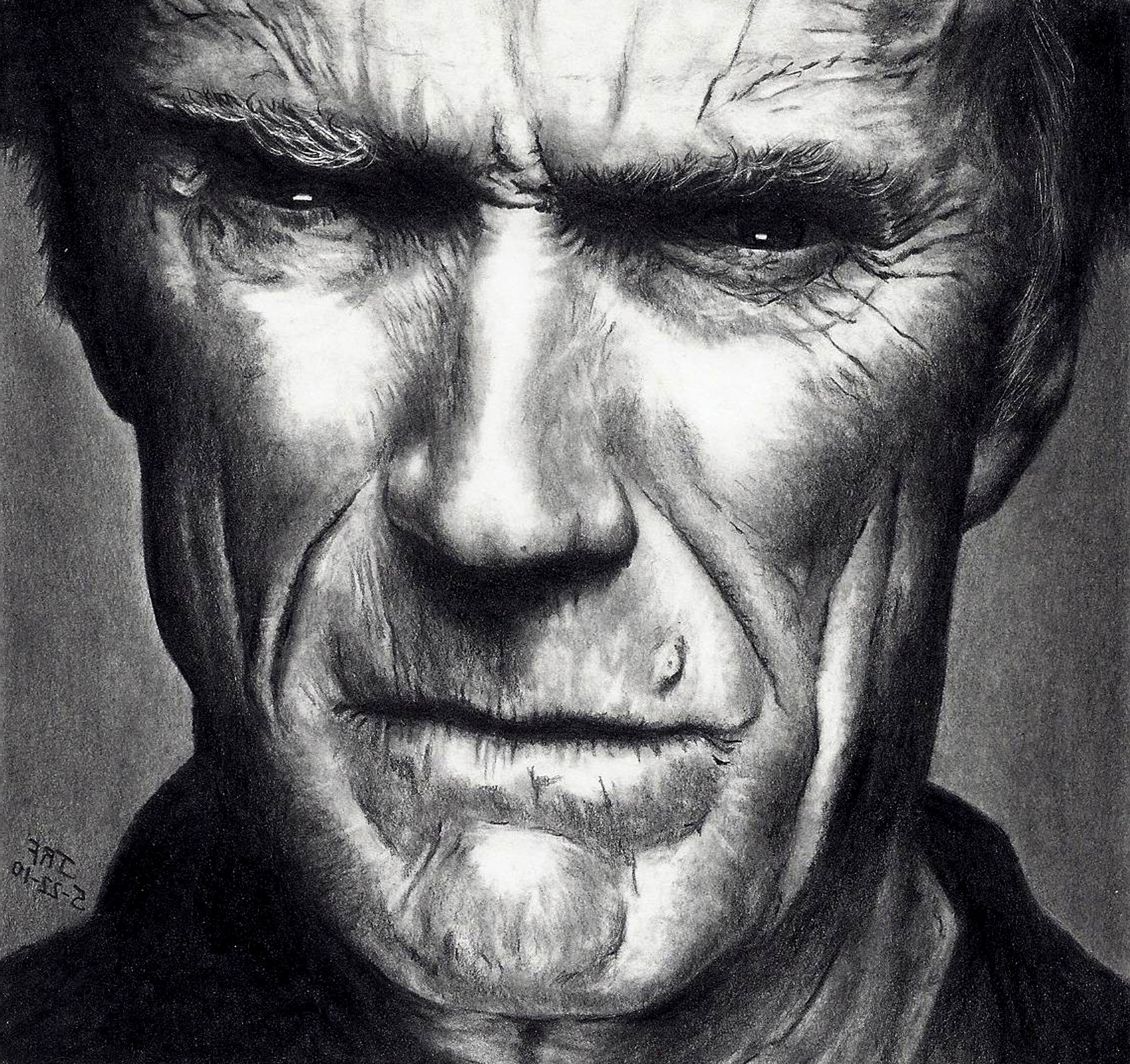 Clint Eastwood Illustrations Artwork Faces Scans Wallpaper