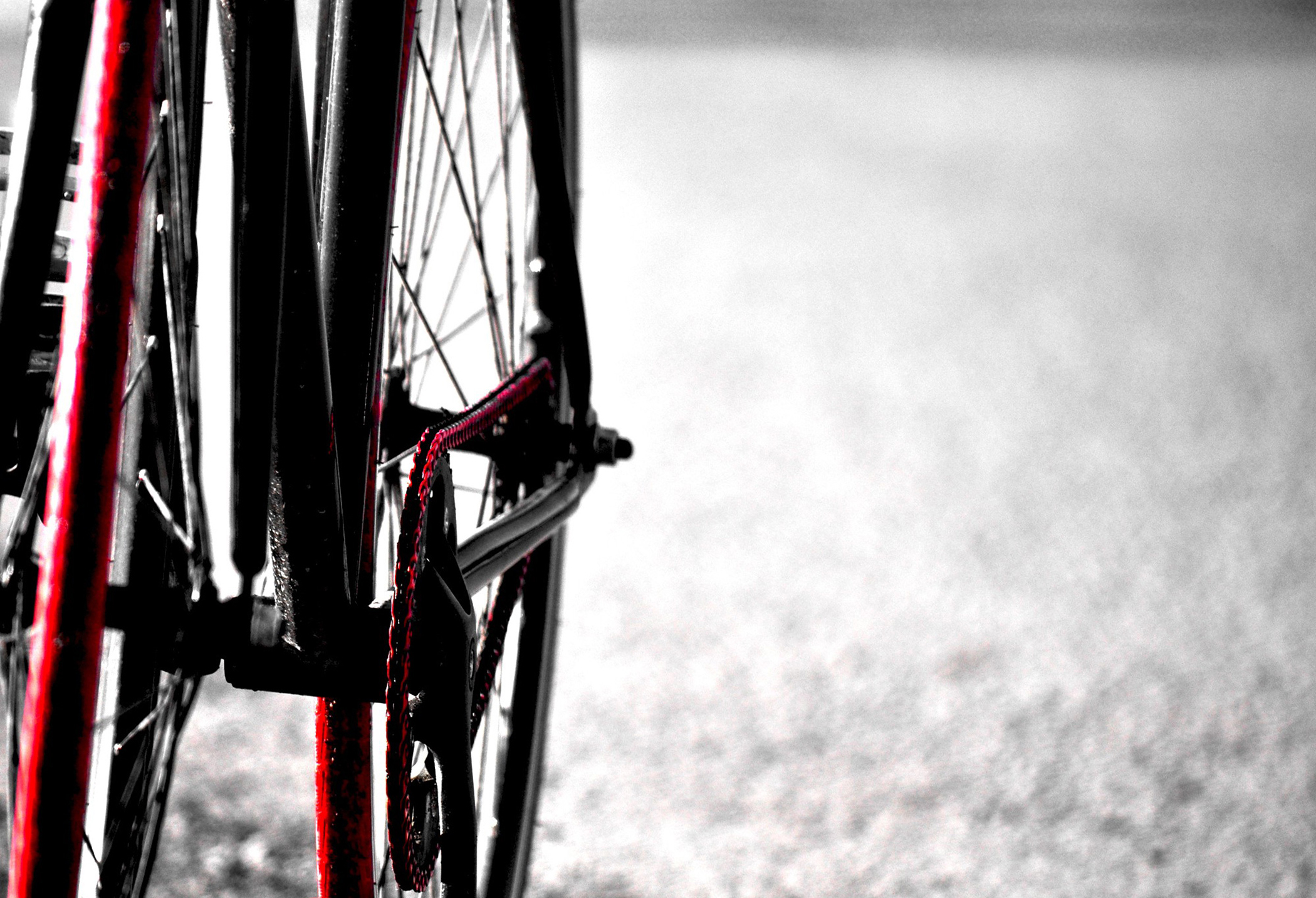 Color Isolation Of The Bike Wallpaper