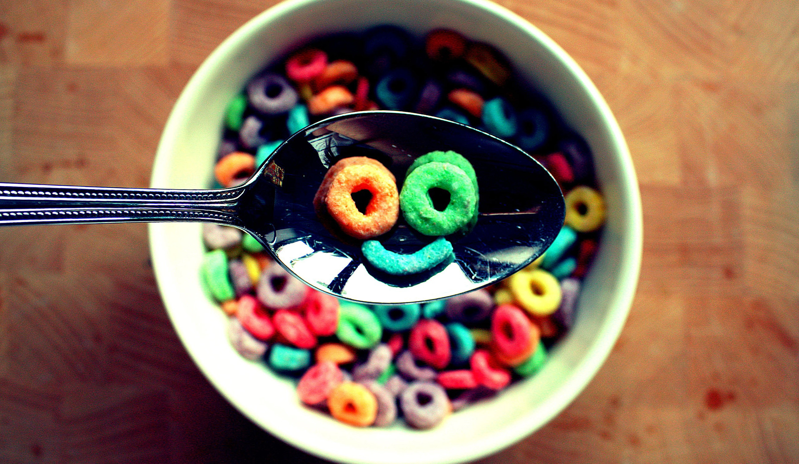 Colourful Cereal Smiles Wallpaper