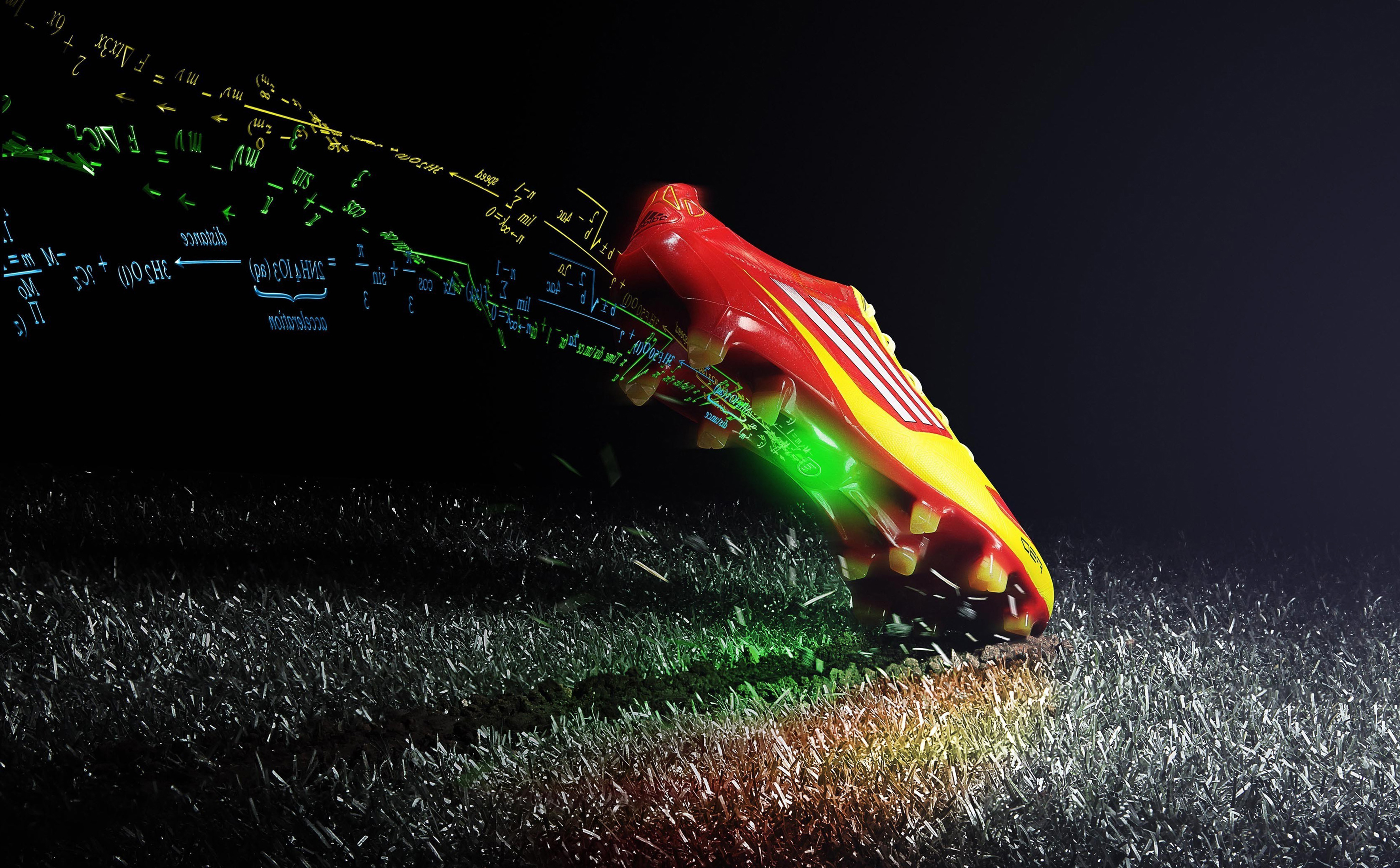 Colourful Soccer Shoes Wallpaper