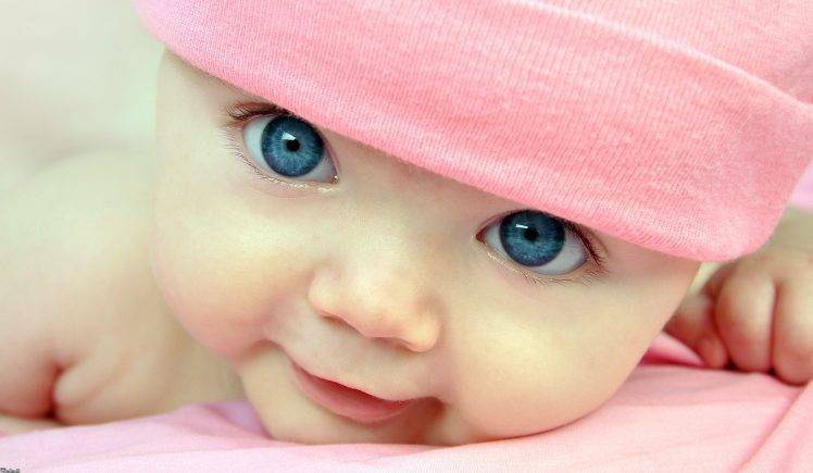 Cute Babay With Blue Eyes HD Wallpaper Desktop Background