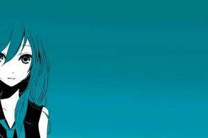 Hatsune Miku Long Hair Illustrations Anime Girls Blue Vocaloid