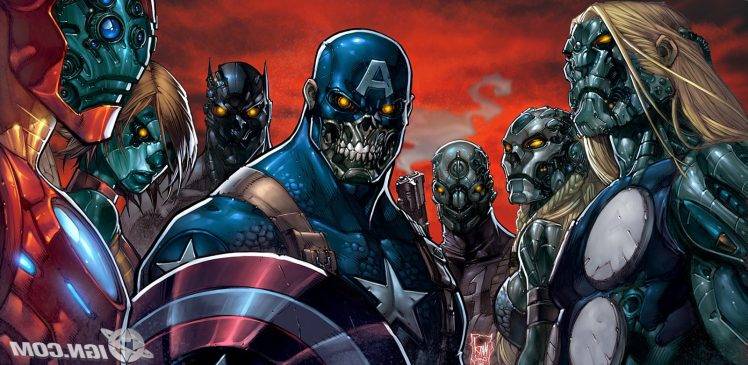 Iron Man Comics Captain America Wolverine Marvel Comics Marvel Zombies Joe Madureira HD Wallpaper Desktop Background