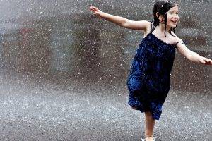 Little Kid In The Rain