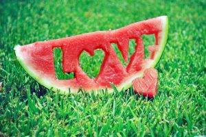Love Watermelons On The Grass