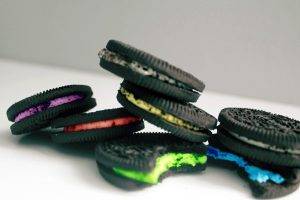 Multicolor Cookies Oreo Background