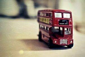 Red British Toy Bus