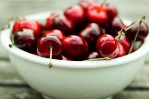 Red Cherries In The Bowl