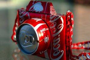 Red Coca-cola Camera Soda