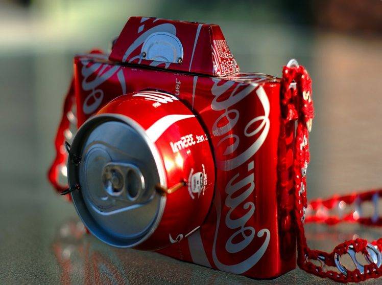 Red Coca-cola Camera Soda HD Wallpaper Desktop Background