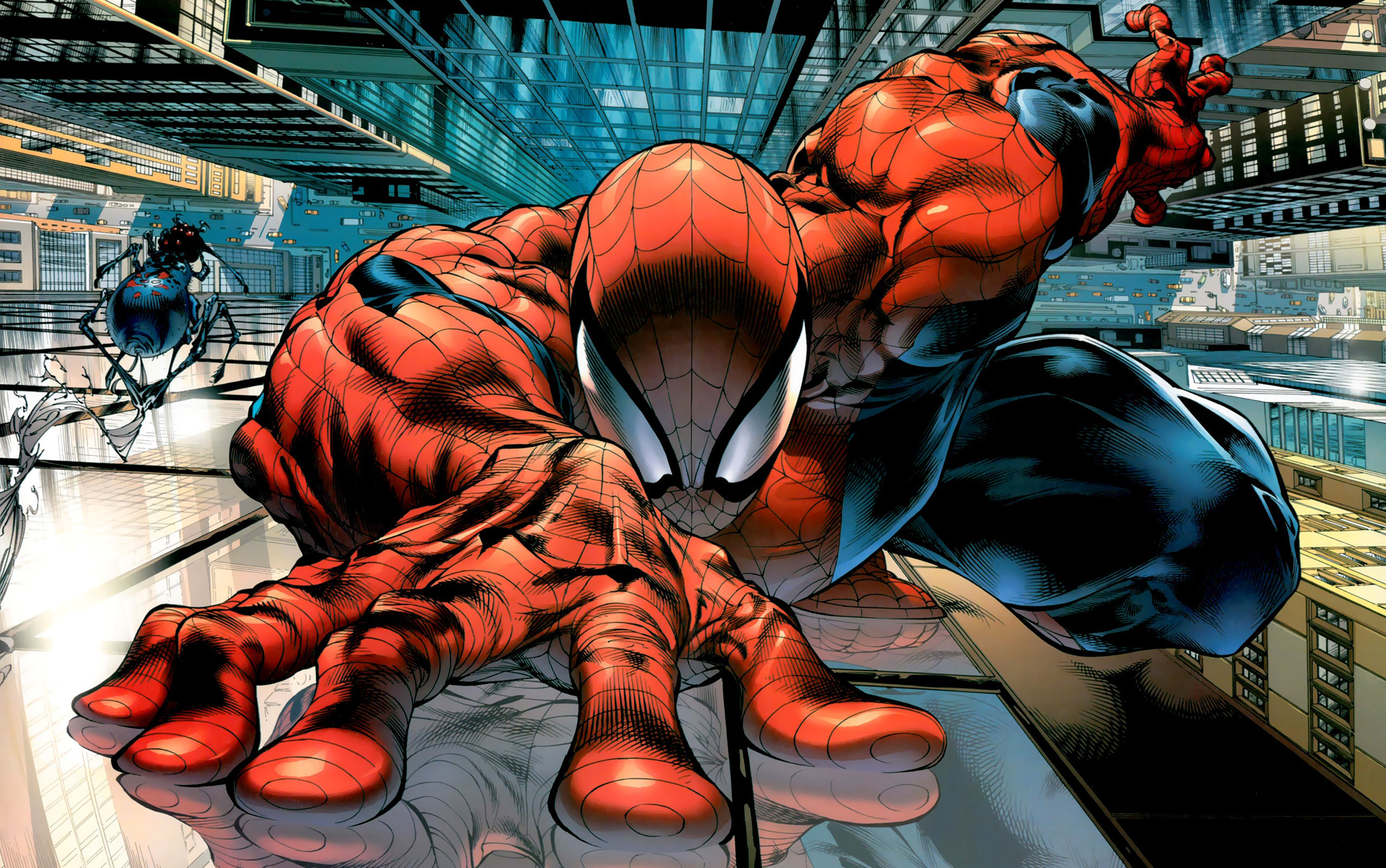 Spiderman New York City Marvel Comics Wallpapers Hd Desktop And