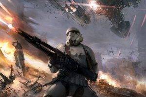 Star Wars Stormtroopers Fantasy Art Artwork Bwing Down