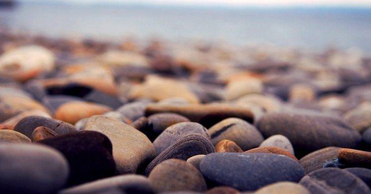 Stones On The Beach HD Wallpaper Desktop Background