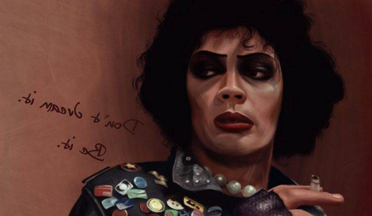 Tim Curry Cigarettes Artwork Inspirational The Rocky Horror Picture Show HD Wallpaper Desktop Background