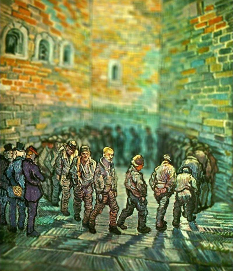 Vincent Van Gogh Tiltshift People On The Line Wallpaper