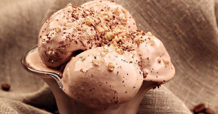 Yummy Ice Creams And Nuts HD Wallpaper Desktop Background