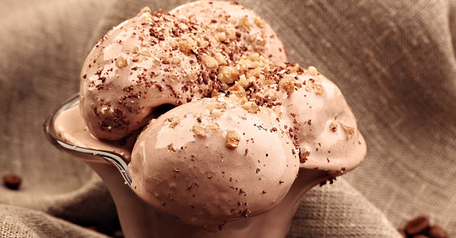 Yummy Ice Creams And Nuts Wallpaper