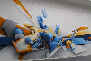 Abstract Graffiti D Graphics Three Dimensional