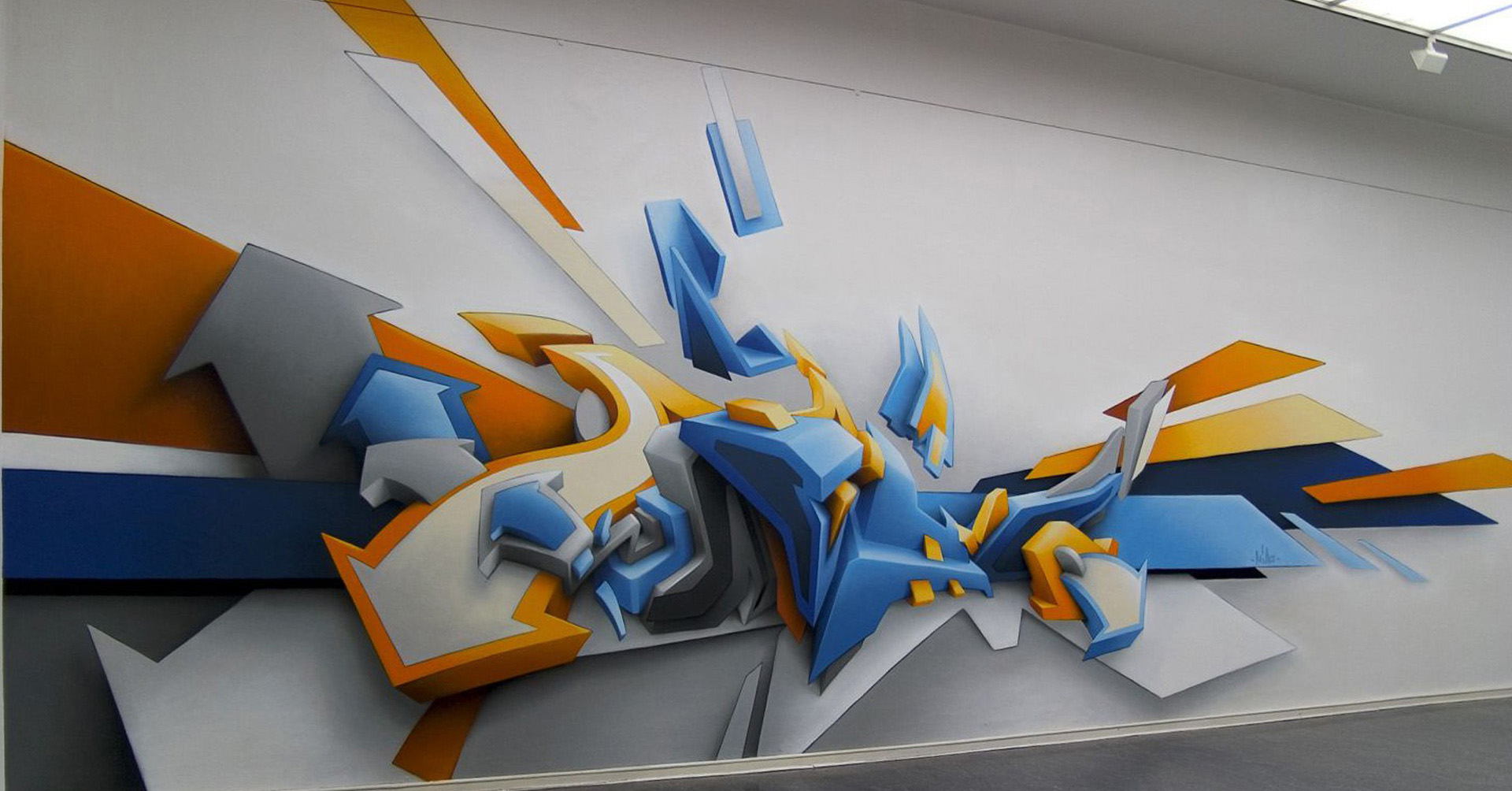 Abstract Graffiti D Graphics Three Dimensional Wallpaper