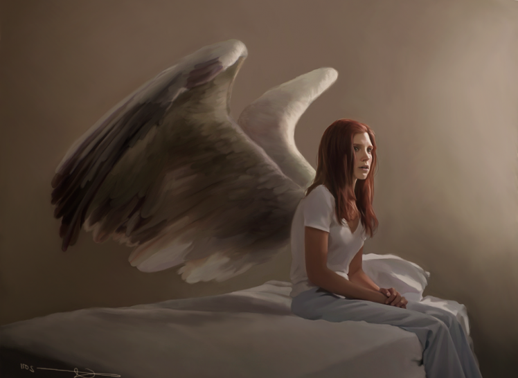 Angels Supernatural Fantasy Art HD Wallpaper Desktop Background