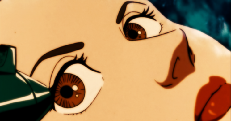 Anime Girls Votoms Women Face Red Lip Cartoon Silluet Retro Girl HD Wallpaper Desktop Background
