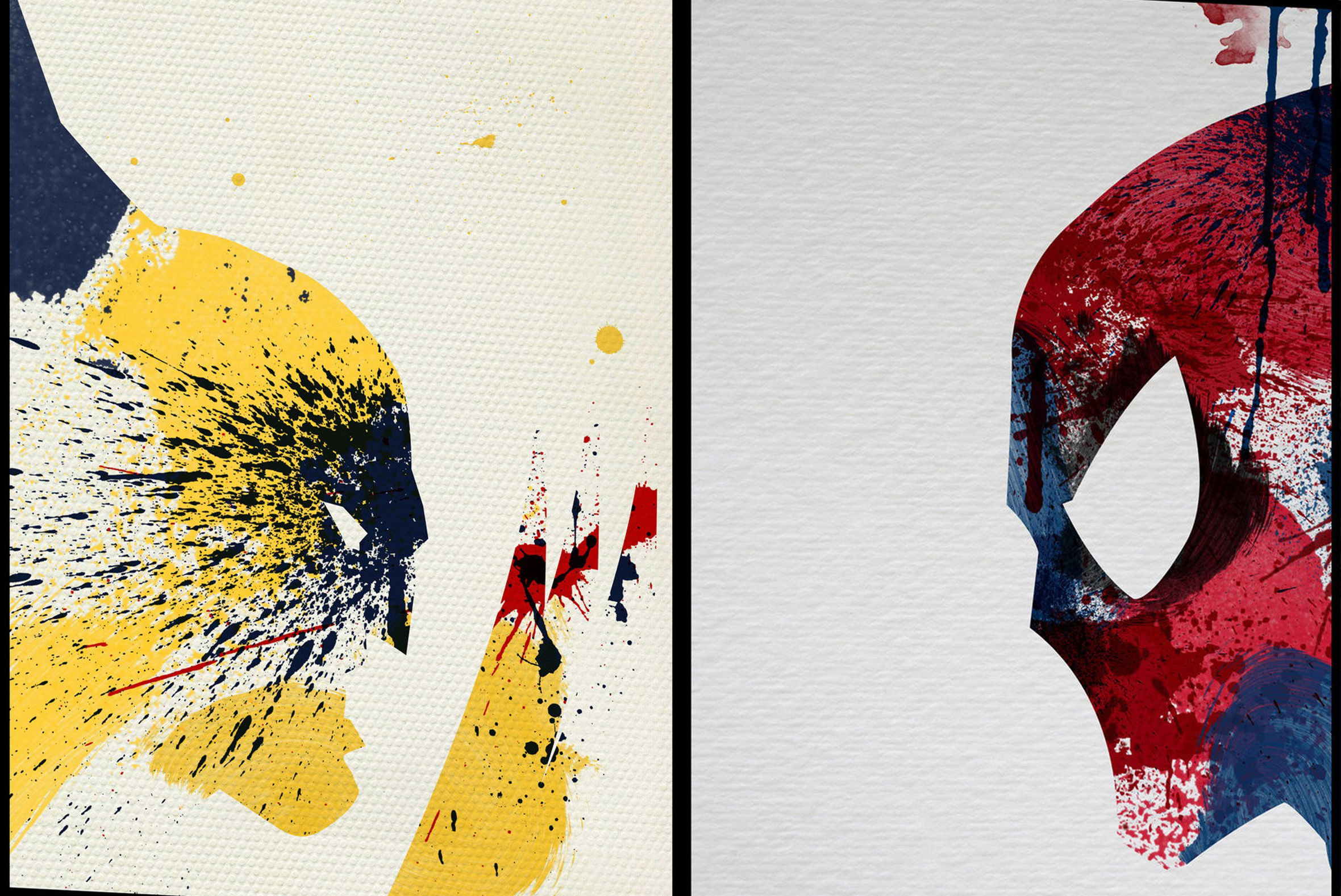 Artwork Marvel Comics Comics Spiderman Wolverine Paint Wallpaper