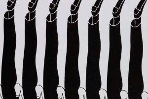 Black And White Feet Optical Illusions