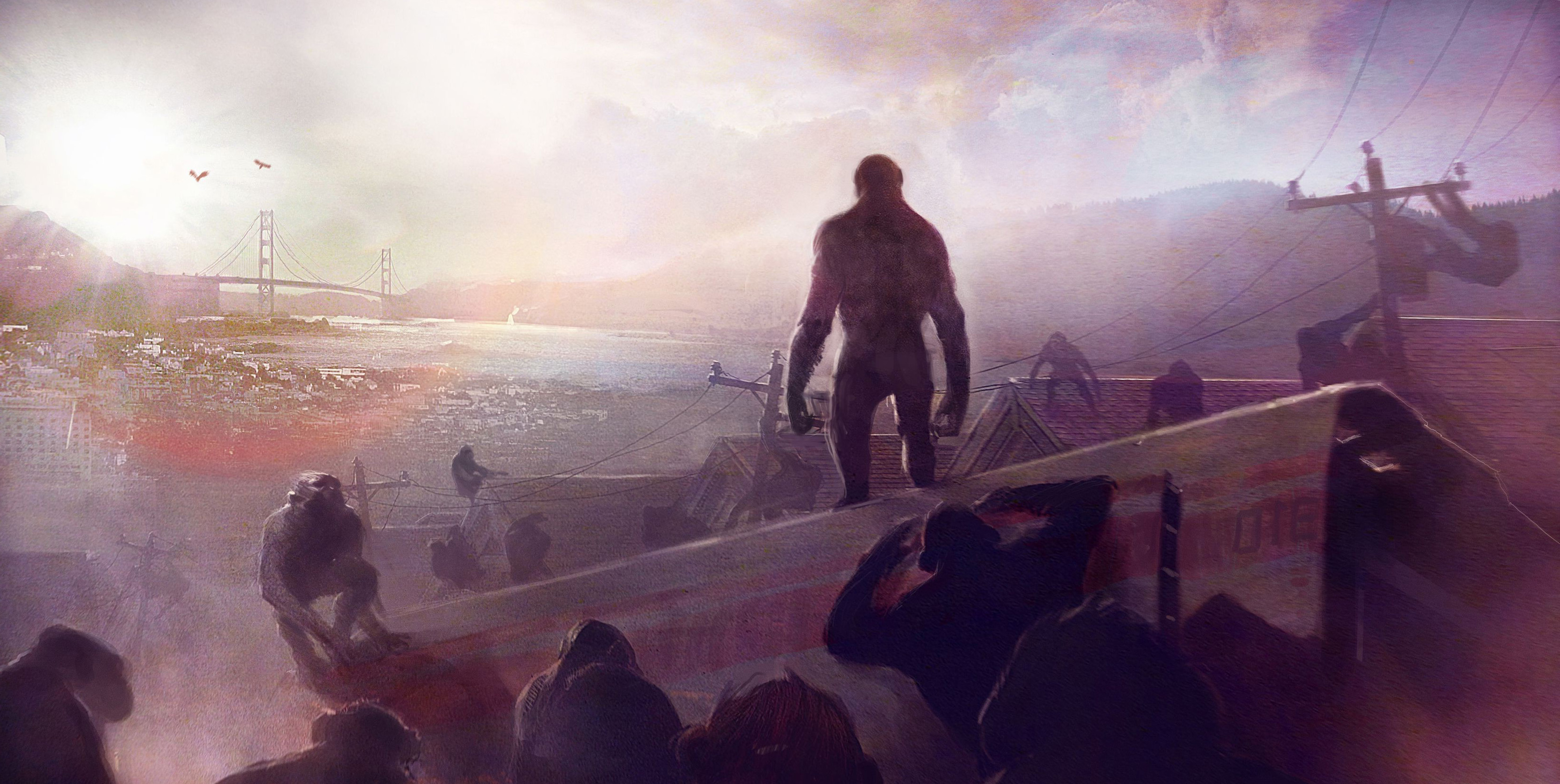 Concept Art Planet Of The Apes Rise Of The Planet Of The Apes 2 Wallpaper