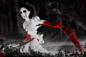 Creepy Video Games Blood Tears Alice Knives Madness
