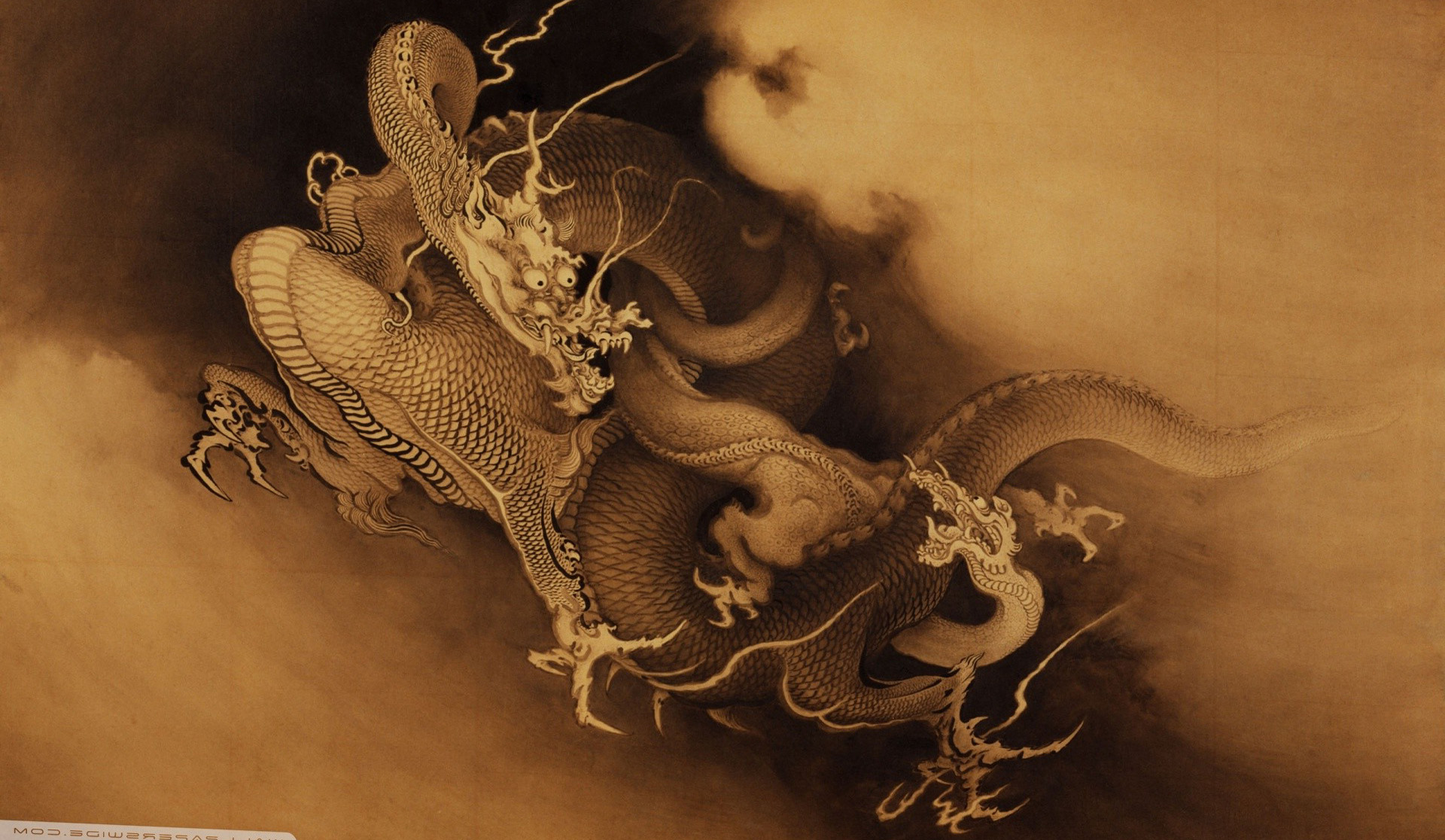 Dragons Chinese Fantasy Art Wallpaper