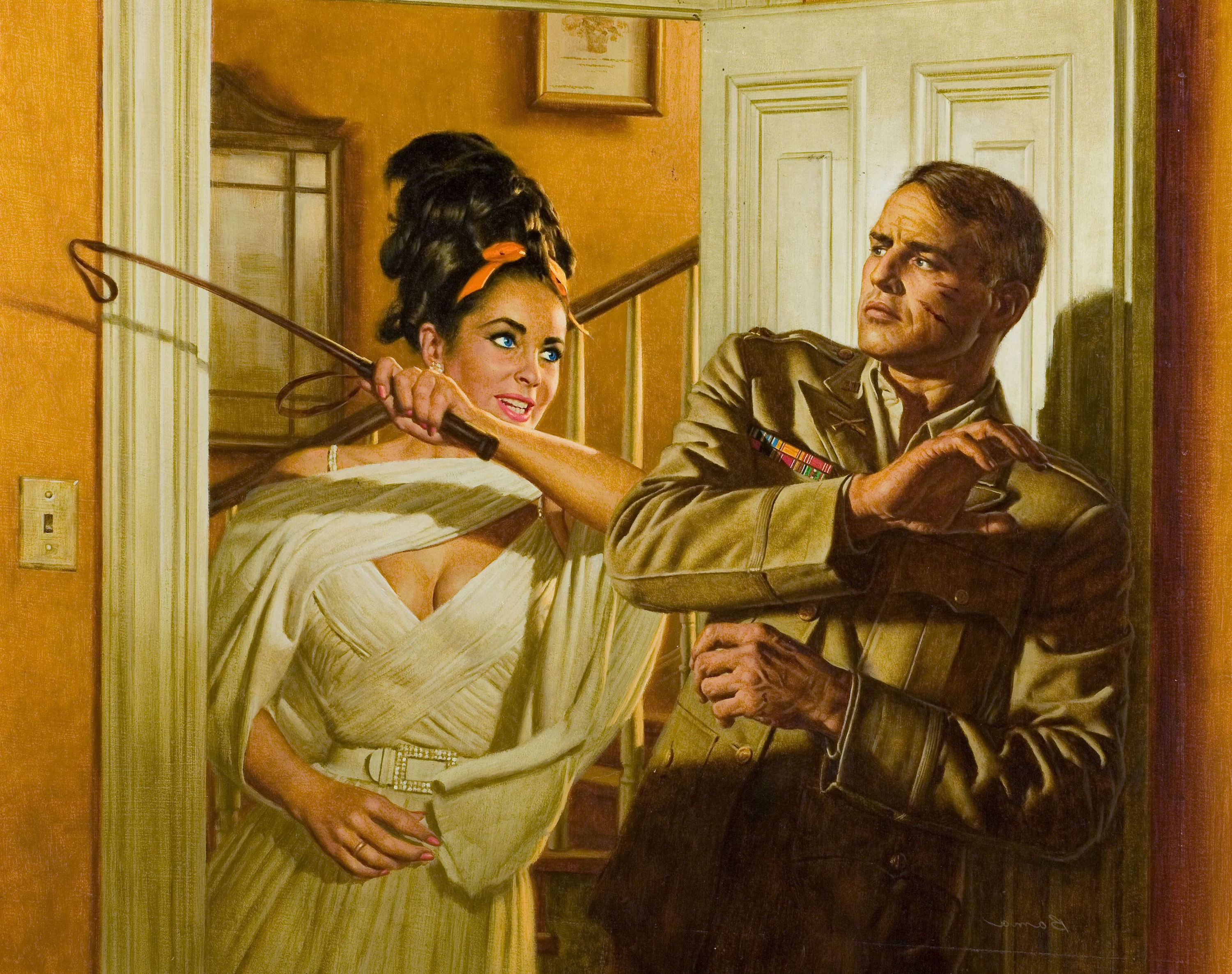 Eye Reflections Th Century American James Golden Woman And Man Fight Wallpaper