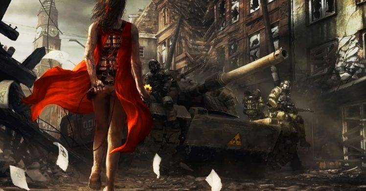 Military Suicide Apocalypse War Dress HD Wallpaper Desktop Background