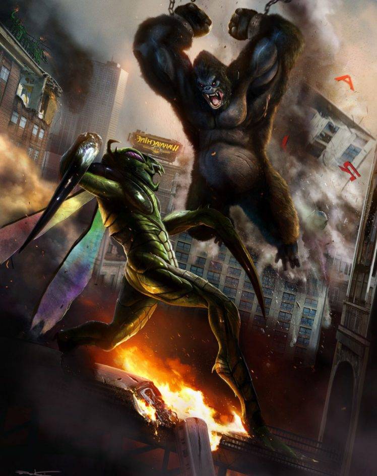Movies Room Versus Mantis King Kong Kong HD Wallpaper Desktop Background