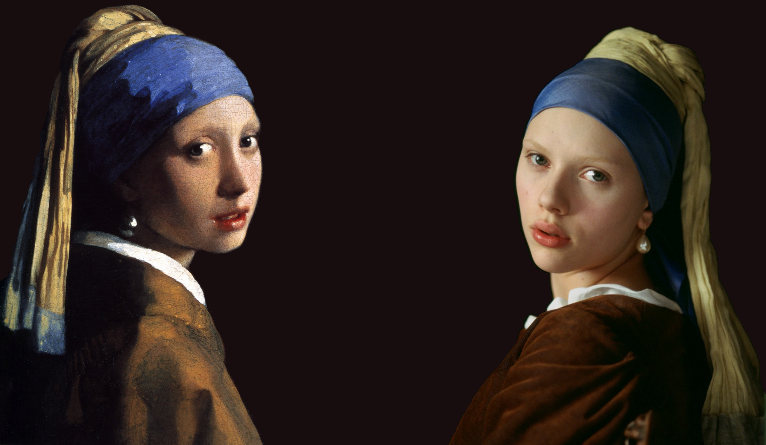 P Aintings Scarlett Johansson Artwork Johannes Vermeer The Girl With A Pearl Earring Masterpiece Mirror Famous Woman Wallpaper